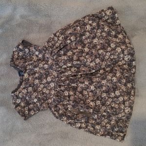 Floral Corduroy Dress